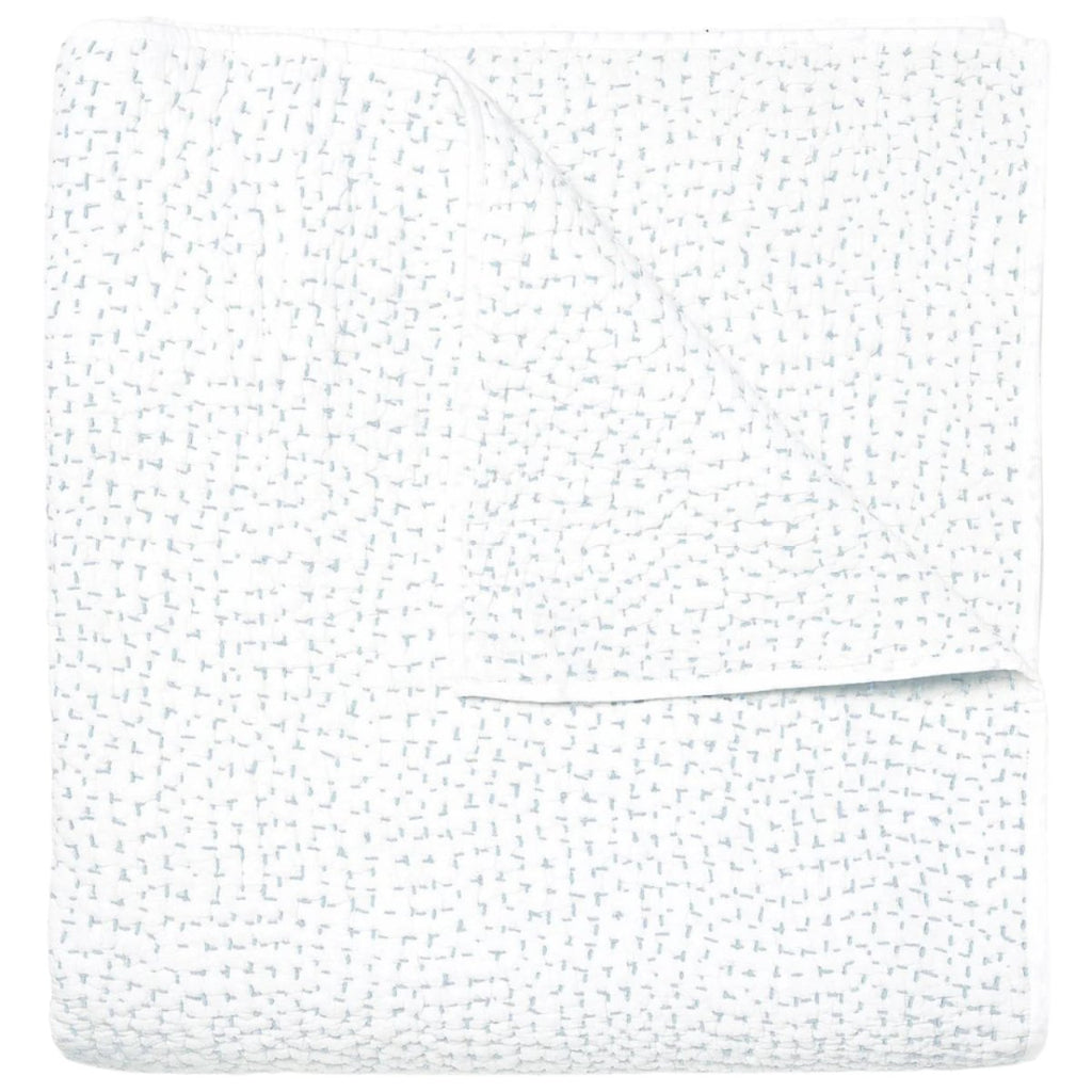 Hand Stitched Mist Quilted Coverlets by John Robshaw