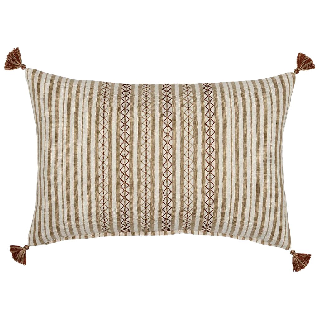 Bhuv Sand Lumbar Pillow by John Robshaw