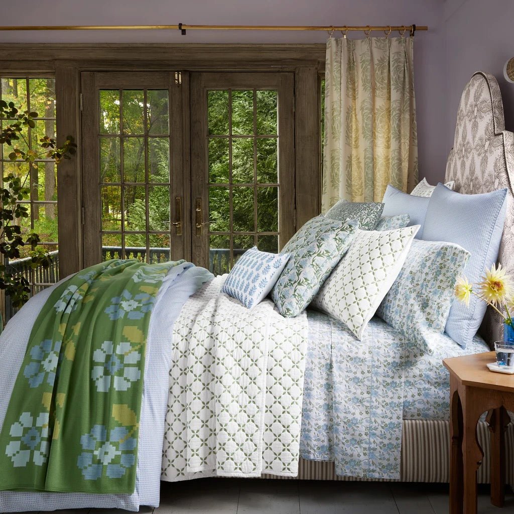 Jivan Light Indigo Lumbar Pillow by John Robshaw