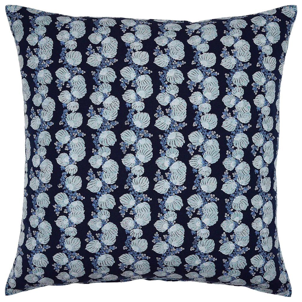 Mahin Indigo Blue Euro Pillow by John Robshaw