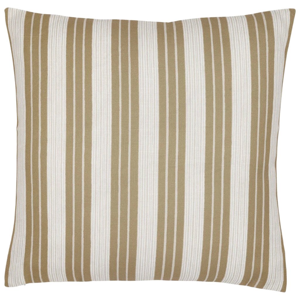 Vintage Stripe Sand Outdoor Pillow by John Robshaw