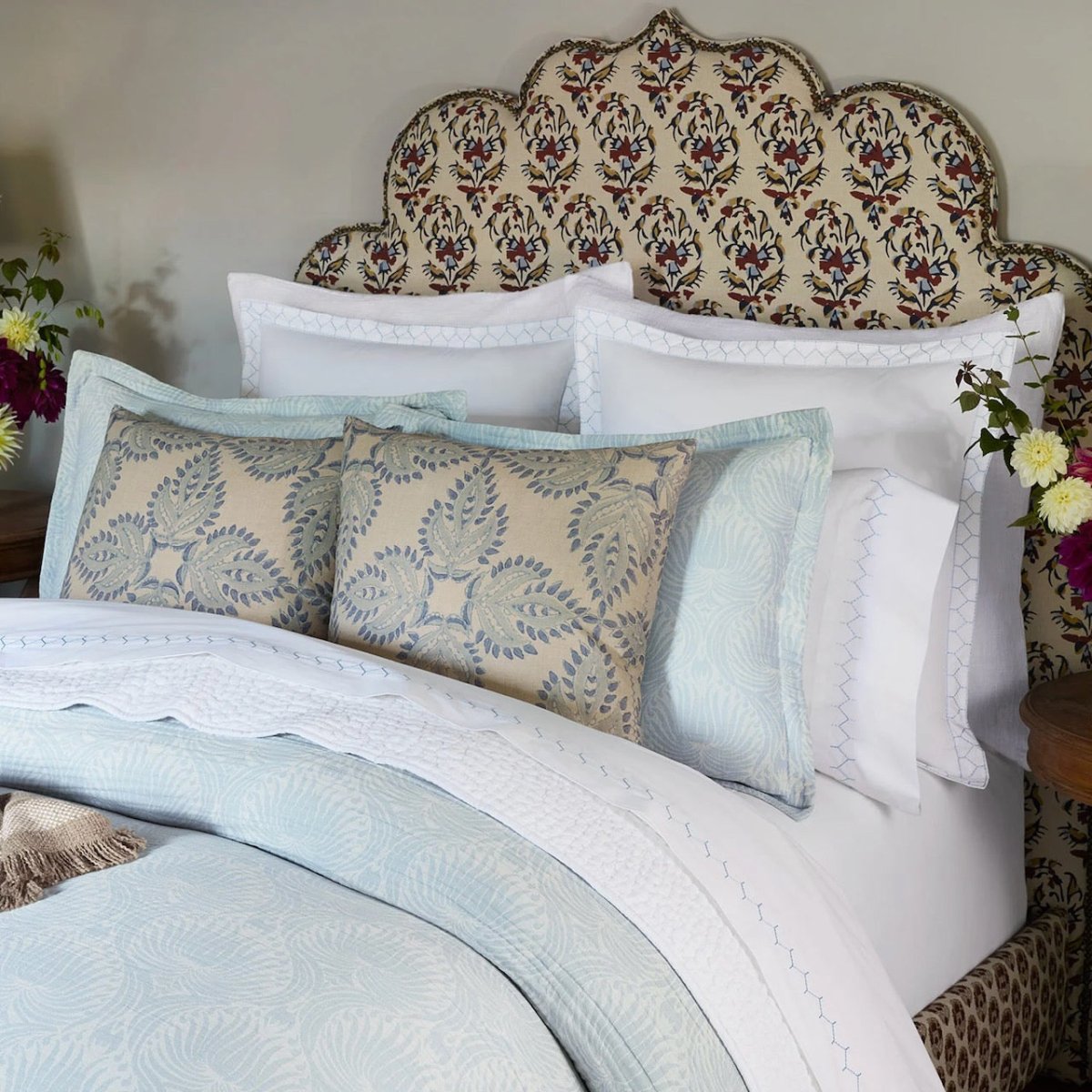 Adesh Mist Jacquard Duvet Sets by John Robshaw