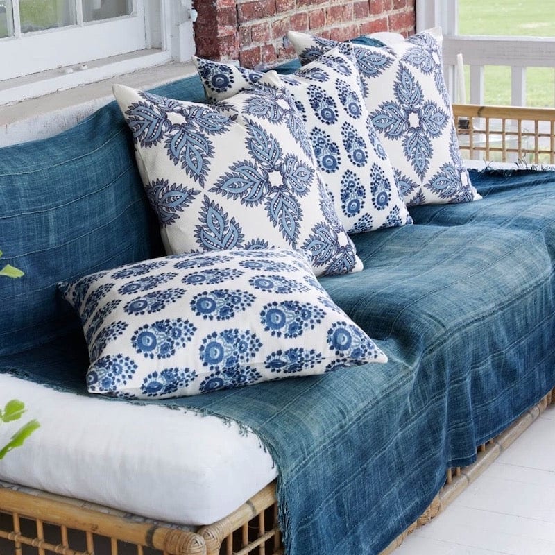 Maira Indigo Outdoor Pillow by John Robshaw