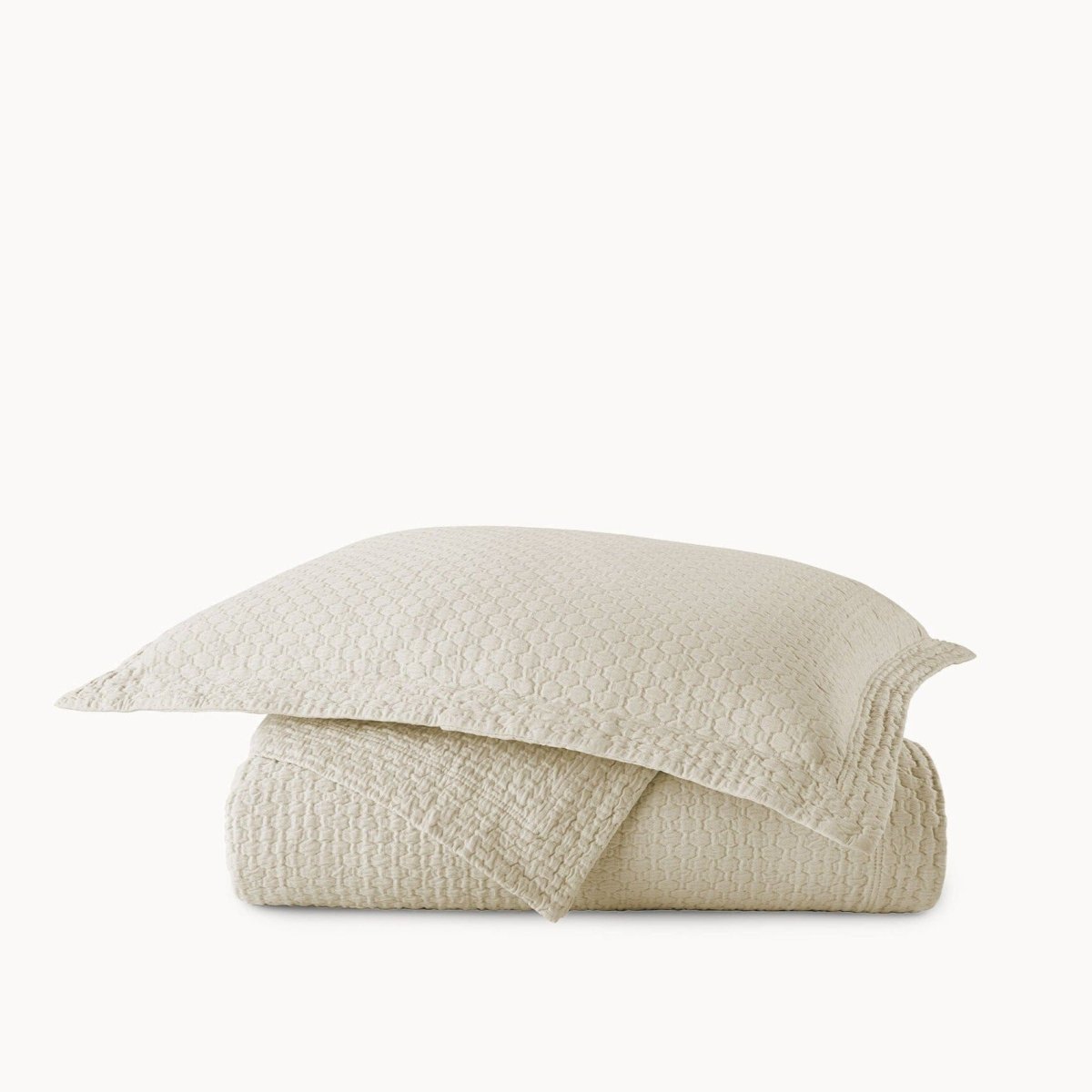 Juliet Linen Matelassé Coverlets by Peacock Alley