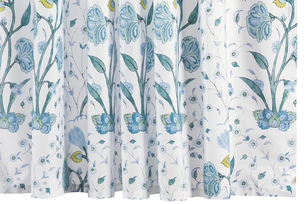 Khilana Blue Shower Curtain by Matouk | Schumacher