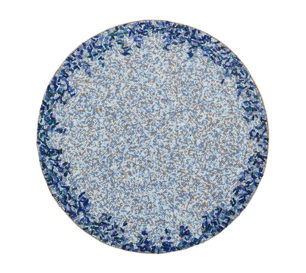 Lagoon Placemats Set of 4 in Navy & Blue by Kim Seybert