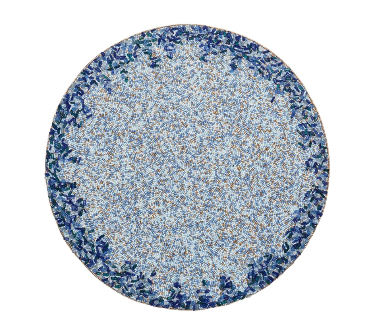 Lagoon Placemats Set of 4 in Navy & Blue by Kim Seybert