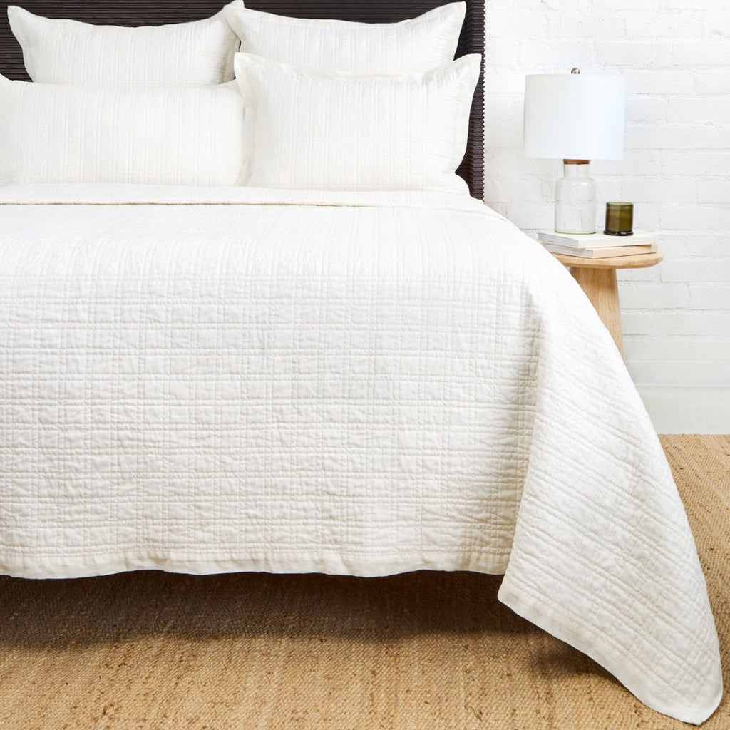 Owen Cream Quilted Coverlets by Pom Pom at Home