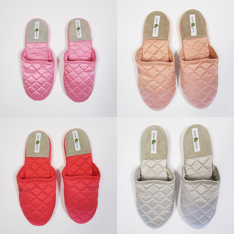 Kumi Kookoon Quilted Silk Slippers