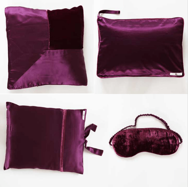 Kumi Kookoon Velvet and Silk Travel Set