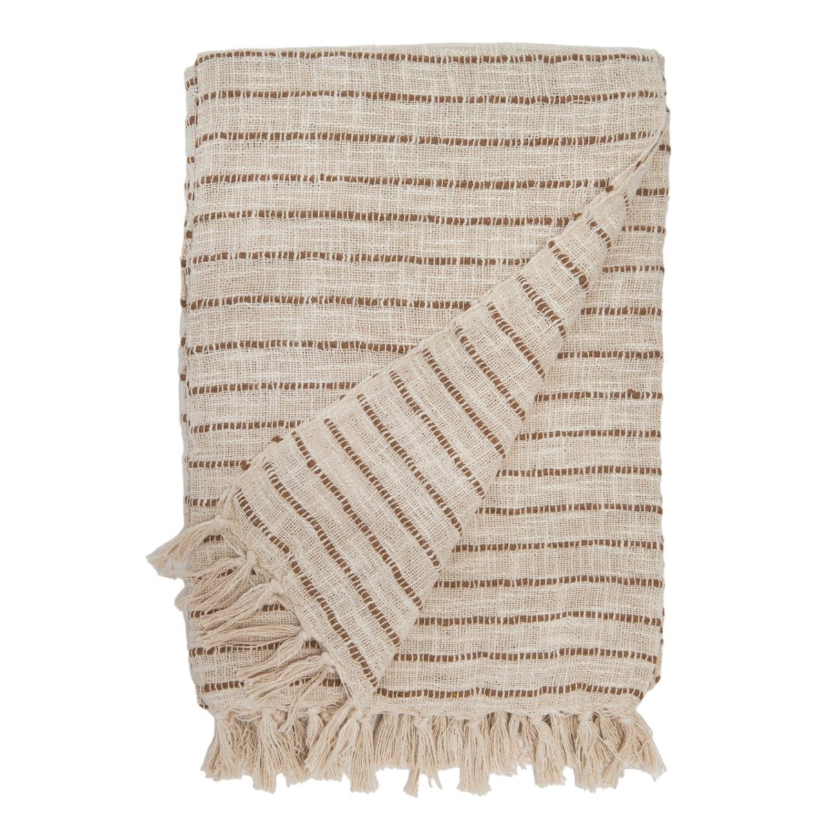 Jojo Walnut Oversized Throw Blanket by Pom Pom at Home