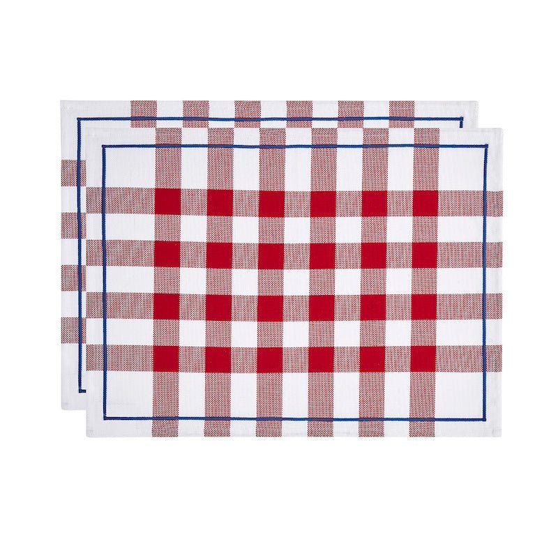 bistrot français red box set 2 placemats by le jacquard français
