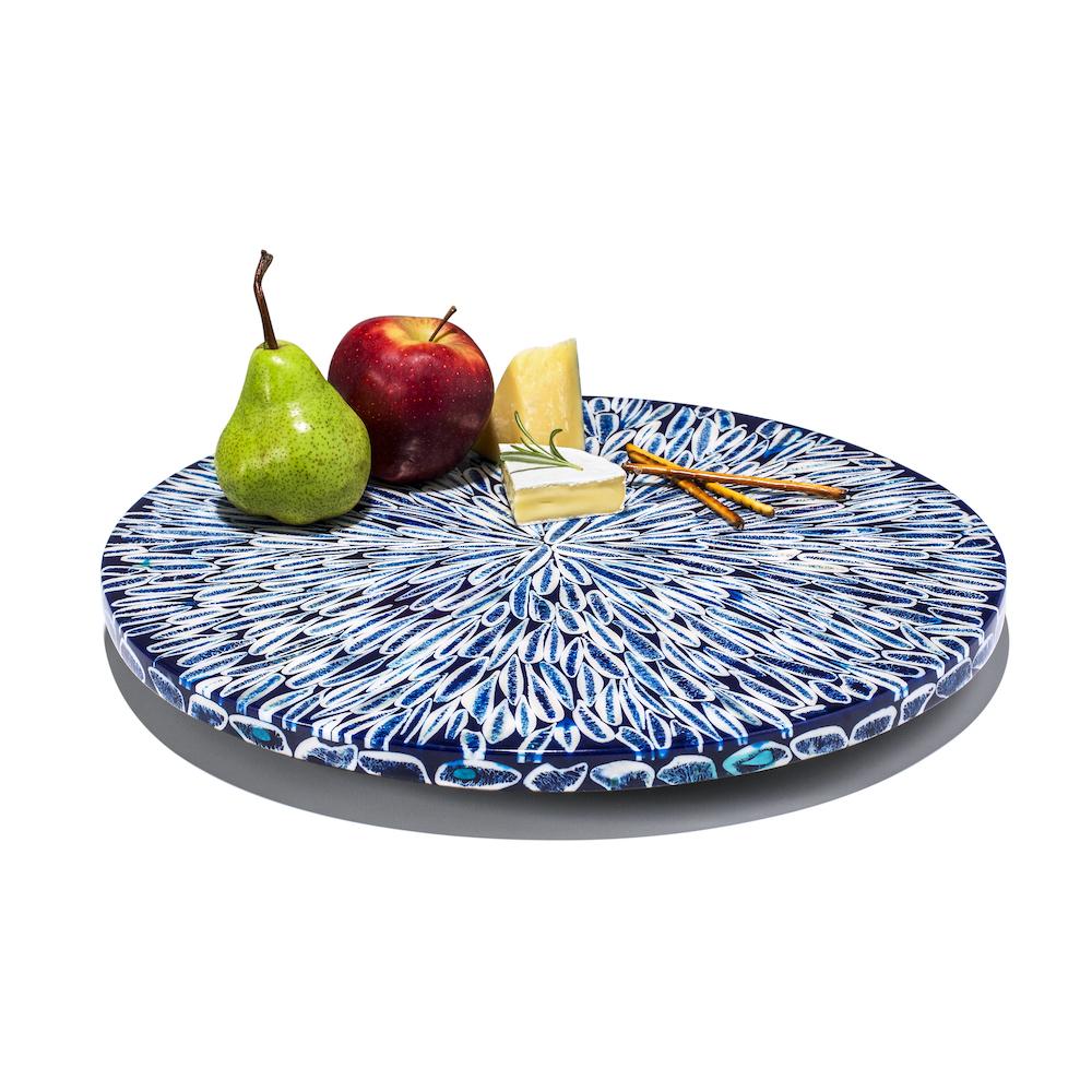 Blue Almendro Revolving Tray