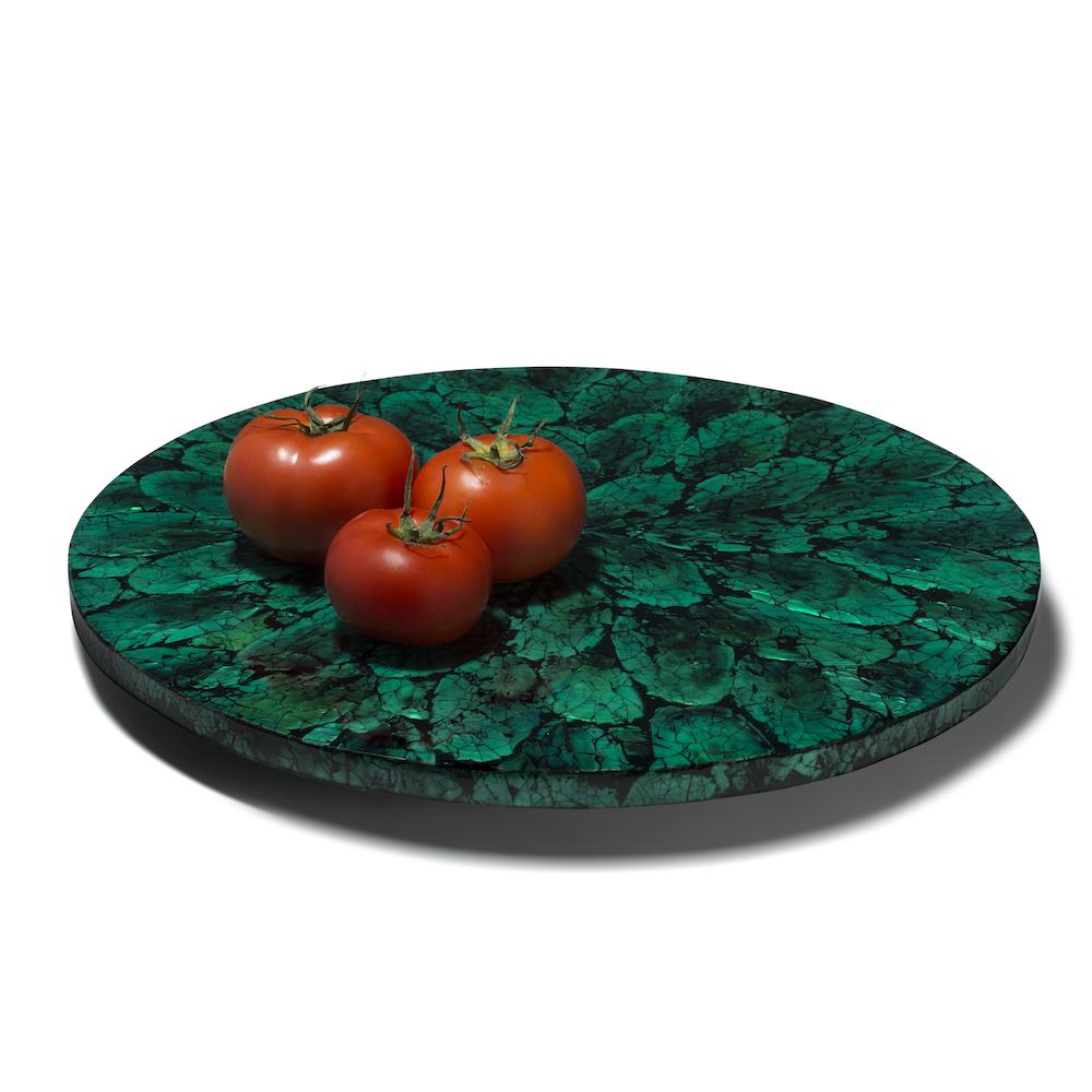 Mother of Pearl - Green Revolving Tray