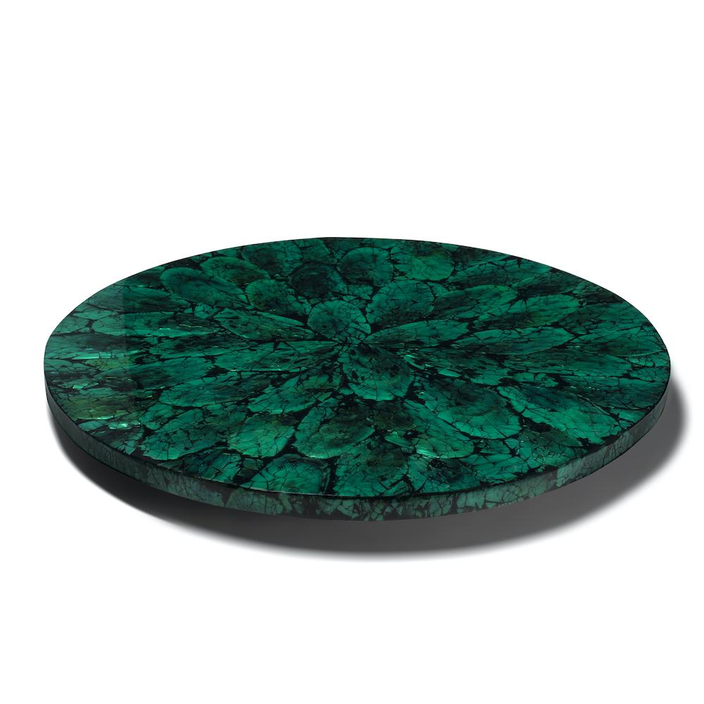 Mother of Pearl - Green Revolving Tray