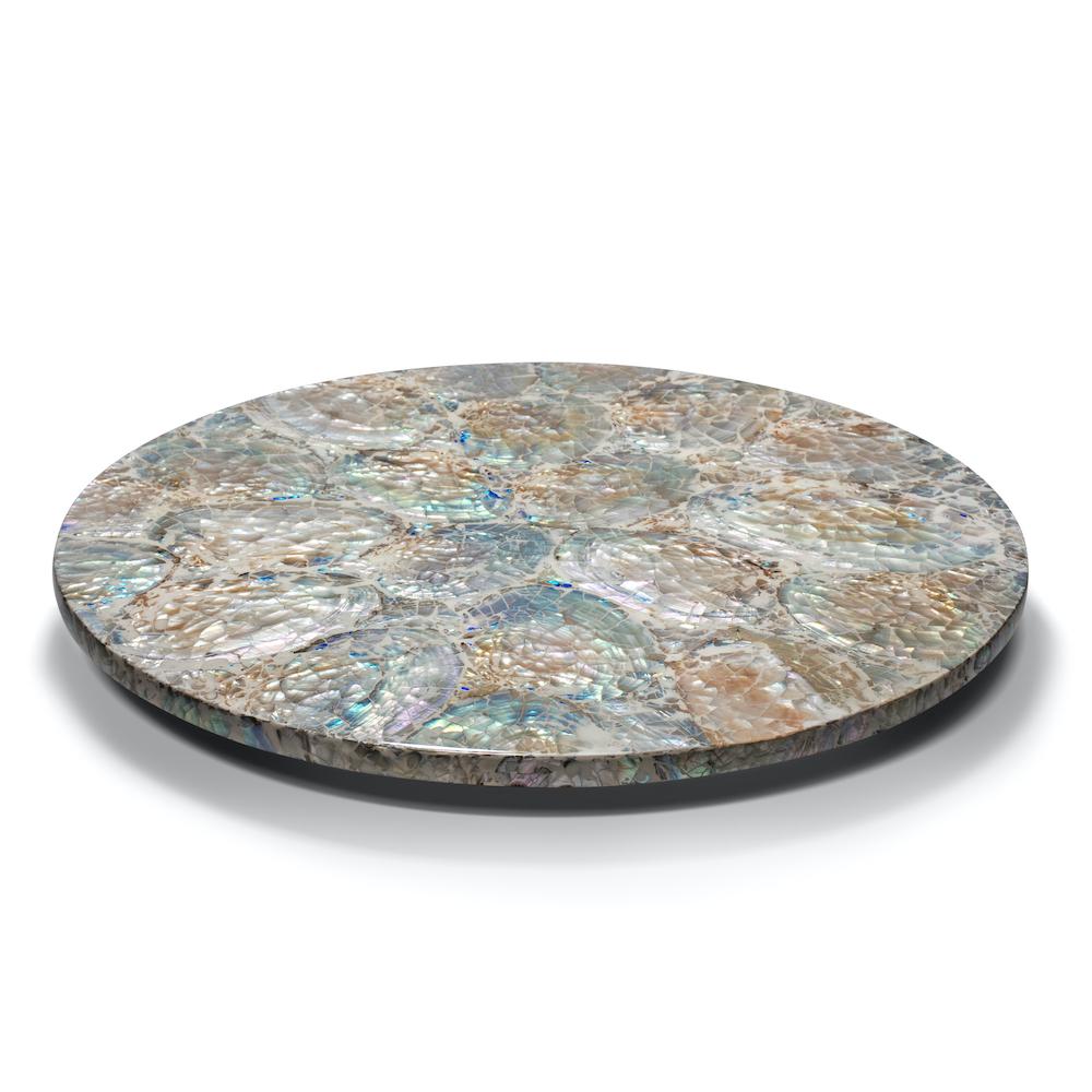 Mother of Pearl - Natural Revolving Tray
