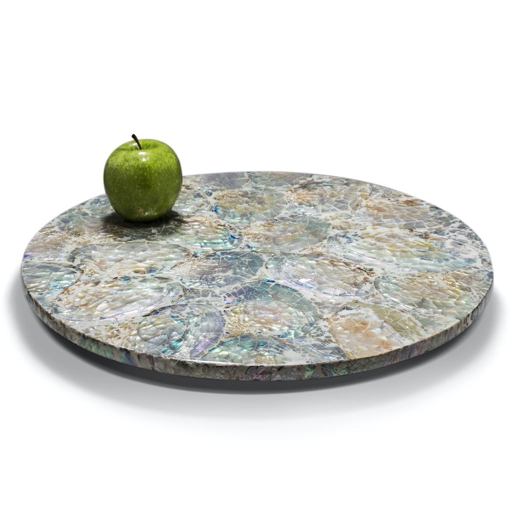 Mother of Pearl - Natural Revolving Tray