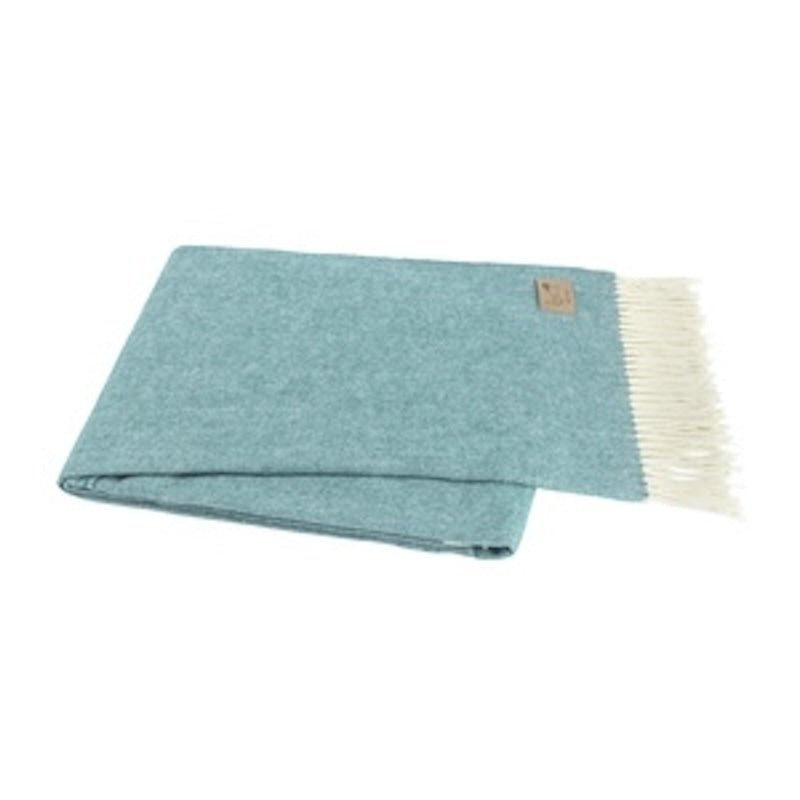 Italian Herringbone Blue Spruce Throw by Lands Downunder