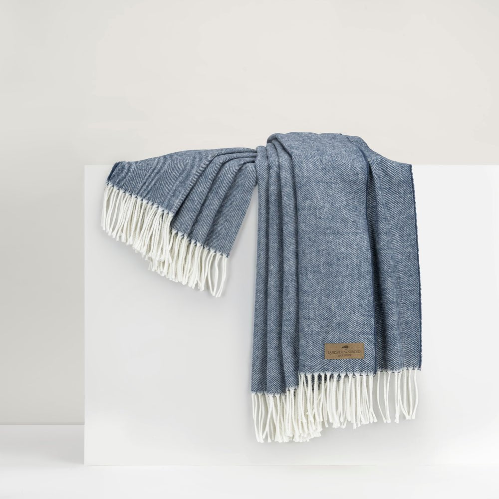 Italian Herringbone Harbor Throw by Lands Downunder