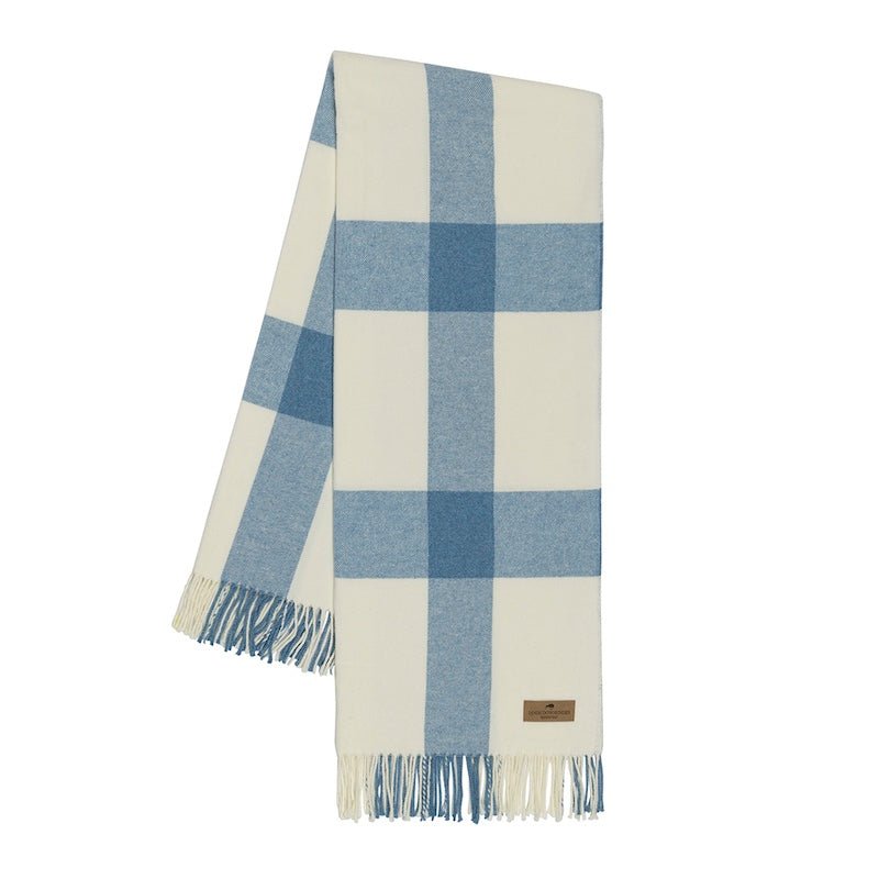Denim Wellington Plaid Throw by Lands Downunder