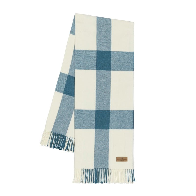 Lake Wellington Plaid Throw by Lands Downunder
