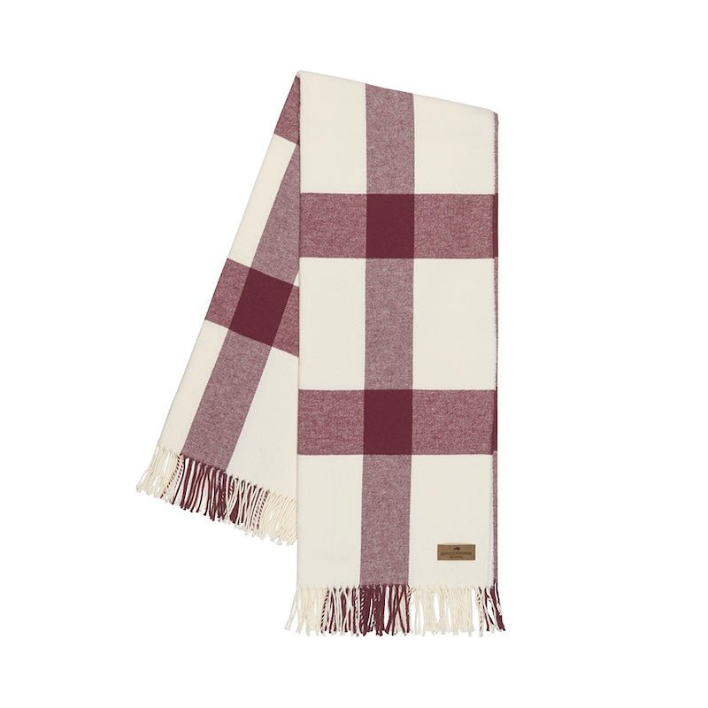 Merlot Wellington Plaid Throw by Lands Downunder