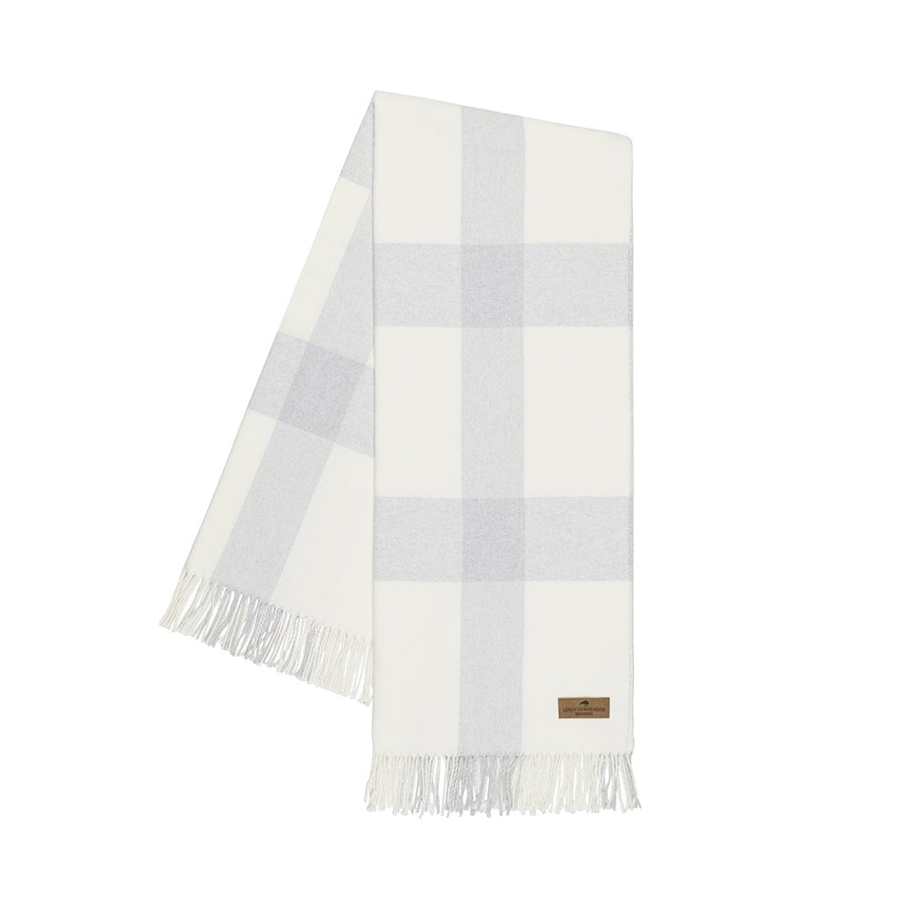 Silver Wellington Plaid Throw by Lands Downunder
