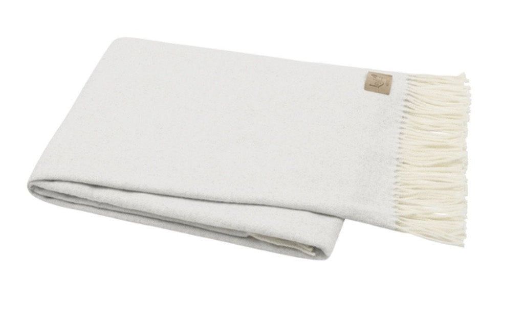 Italian Herringbone Throw Silver by Lands Downunder