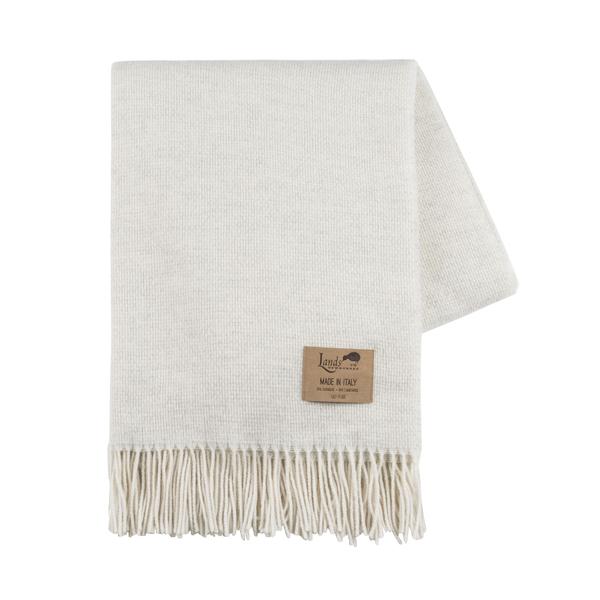 Heathered Ivory Juno Cashmere Throw