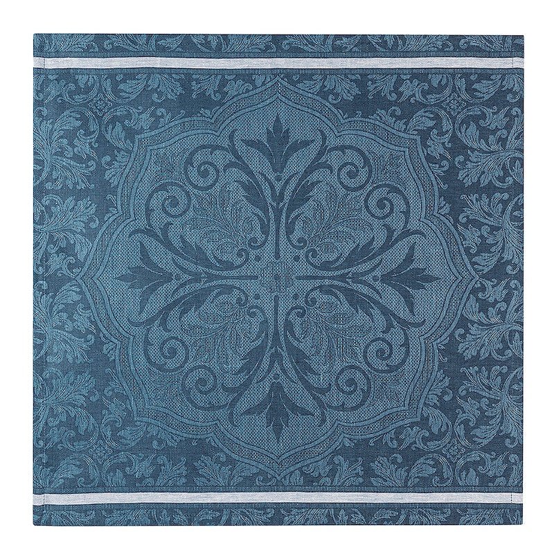 Armoiries Cerulean Blue Table Linens by Le Jacquard Français