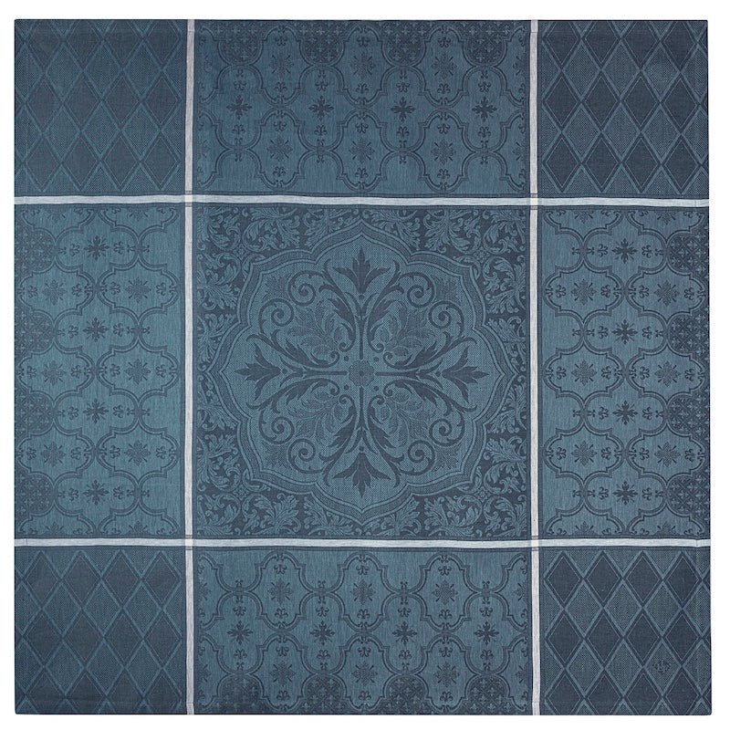 Armoiries Cerulean Blue Table Linens by Le Jacquard Français