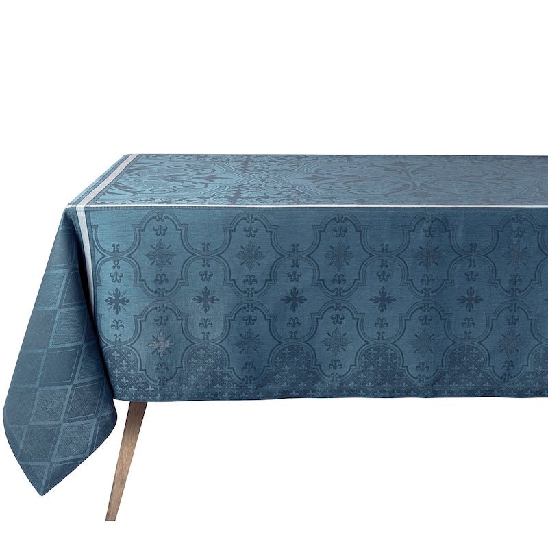 Armoiries Cerulean Blue Table Linens by Le Jacquard Français