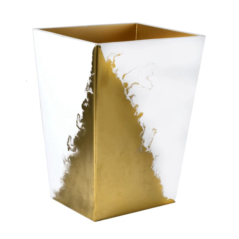 Lava Pure White & Gold Bath Accessories by Mike + Ally