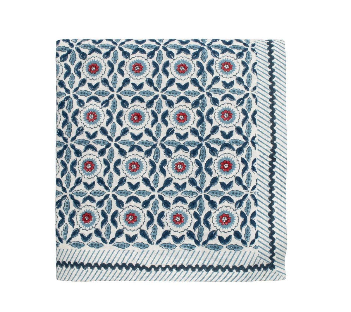 Majorelle Tablecloth in Red, White & Blue by Kim Seybert