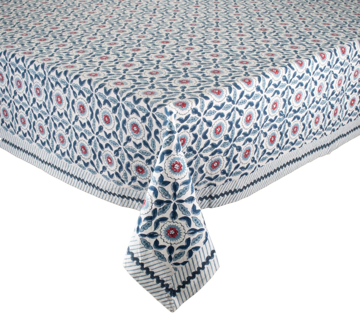 Majorelle Tablecloth in Red, White & Blue by Kim Seybert