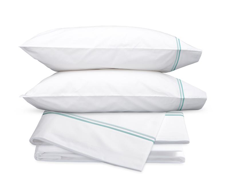 Essex Lagoon Embroidered Hotel Sheet Set by Matouk