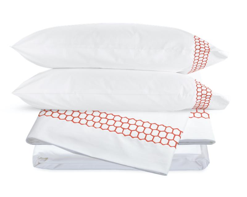 Liana Coral Sheet Set by Matouk