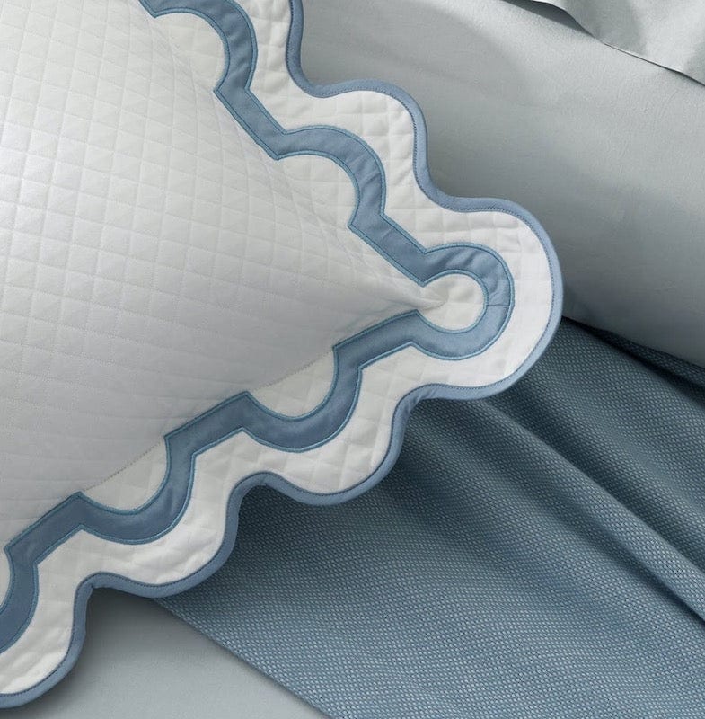 Mirasol Matelasse Hazy Blue Bedding by Matouk