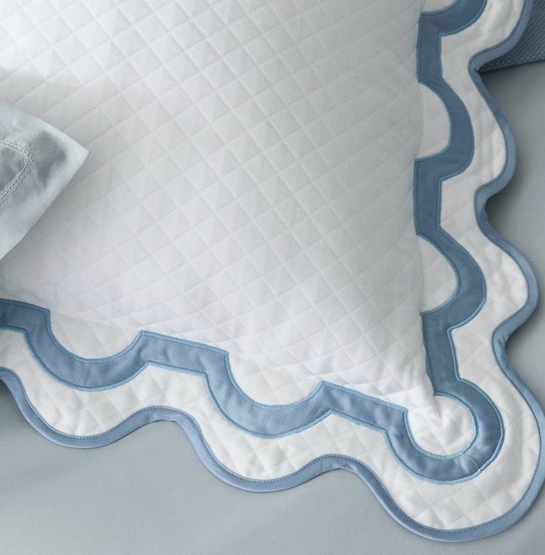 Mirasol Matelasse Hazy Blue Bedding by Matouk