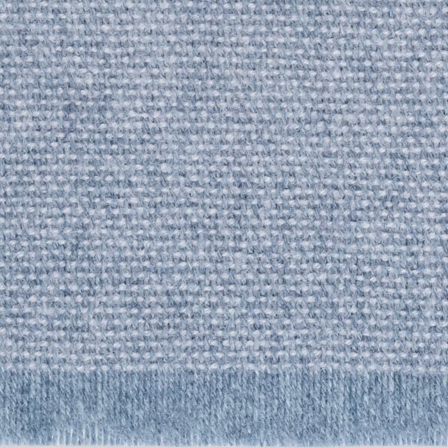 Agnes Hazy Blue Throw Blanket by Matouk