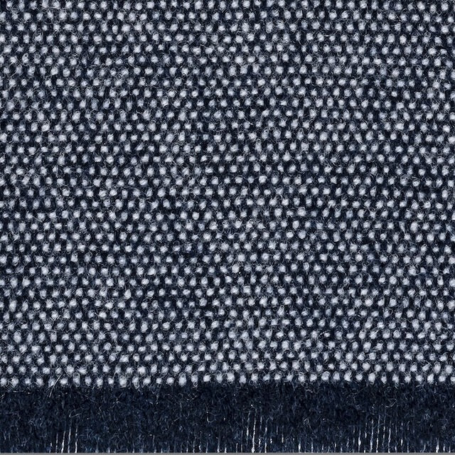 Agnes Midnight Blue Throw Blanket by Matouk