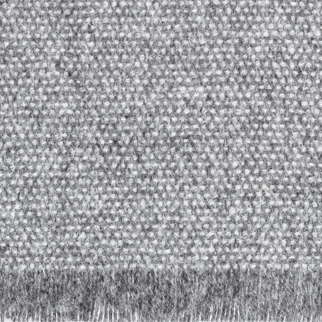 Agnes Smoke Gray Throw Blanket by Matouk