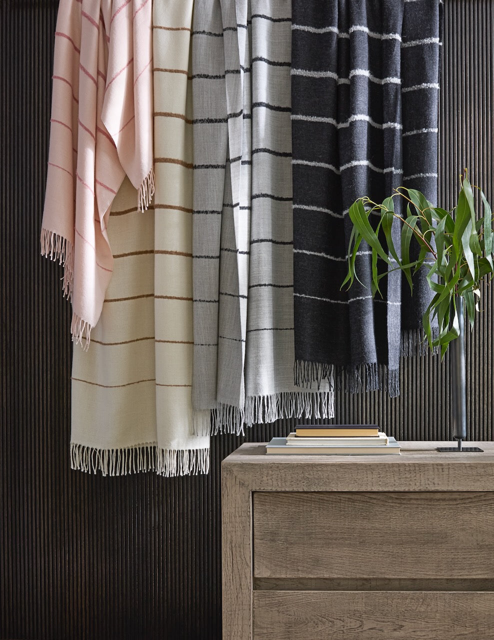 Amelia Stripe Slipper Throw by Matouk