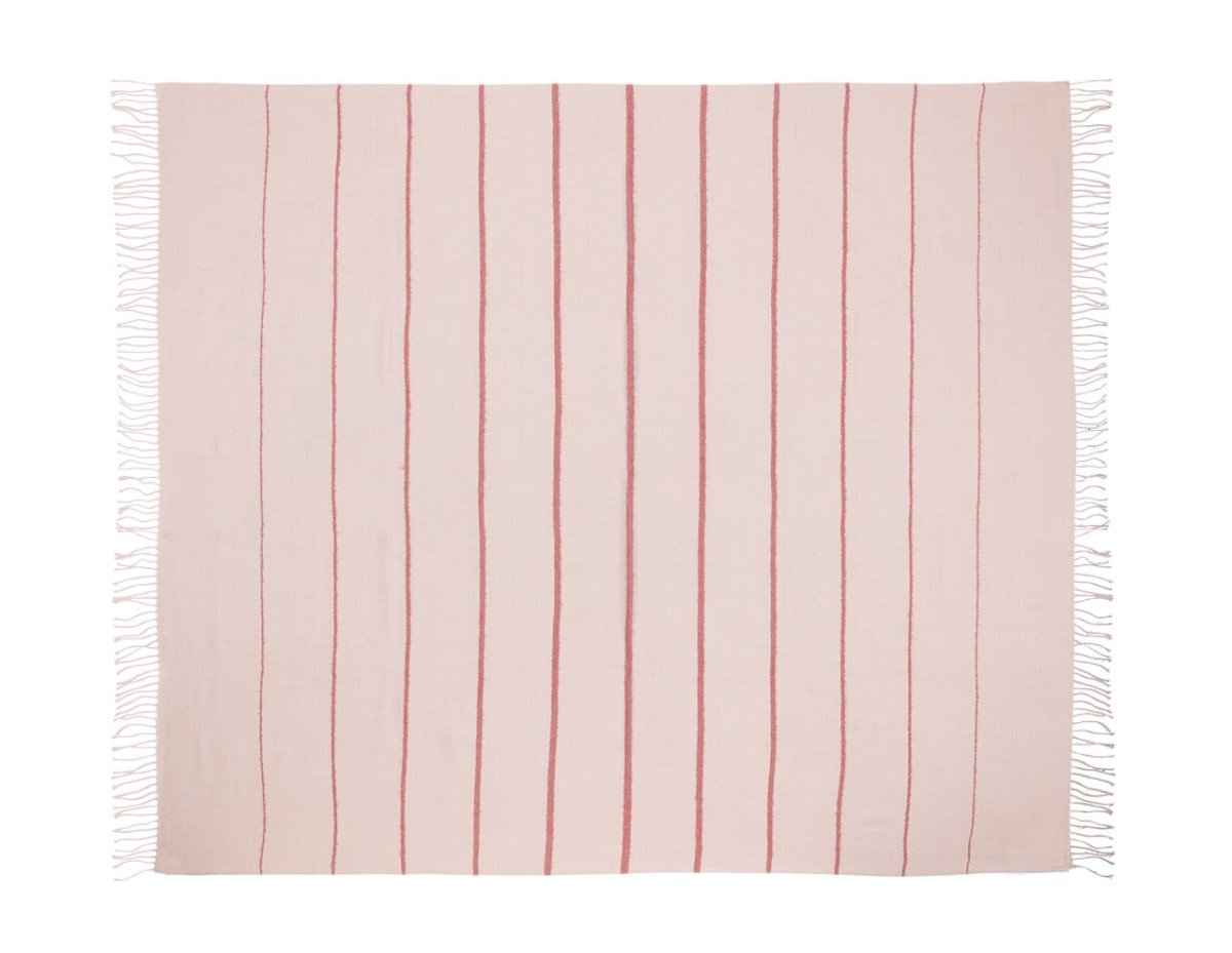 Amelia Stripe Slipper Throw by Matouk