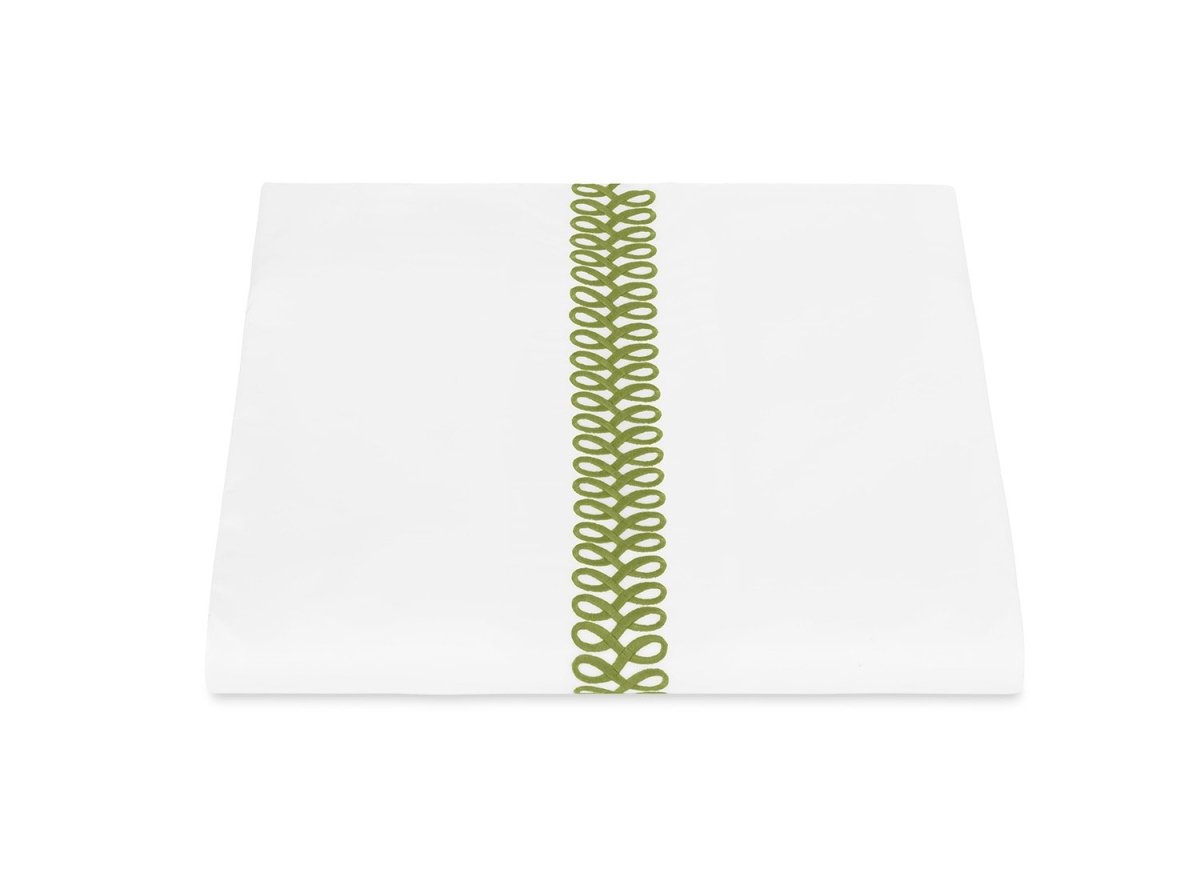 Astor Braid Grass Green Bedding Matouk Schumacher