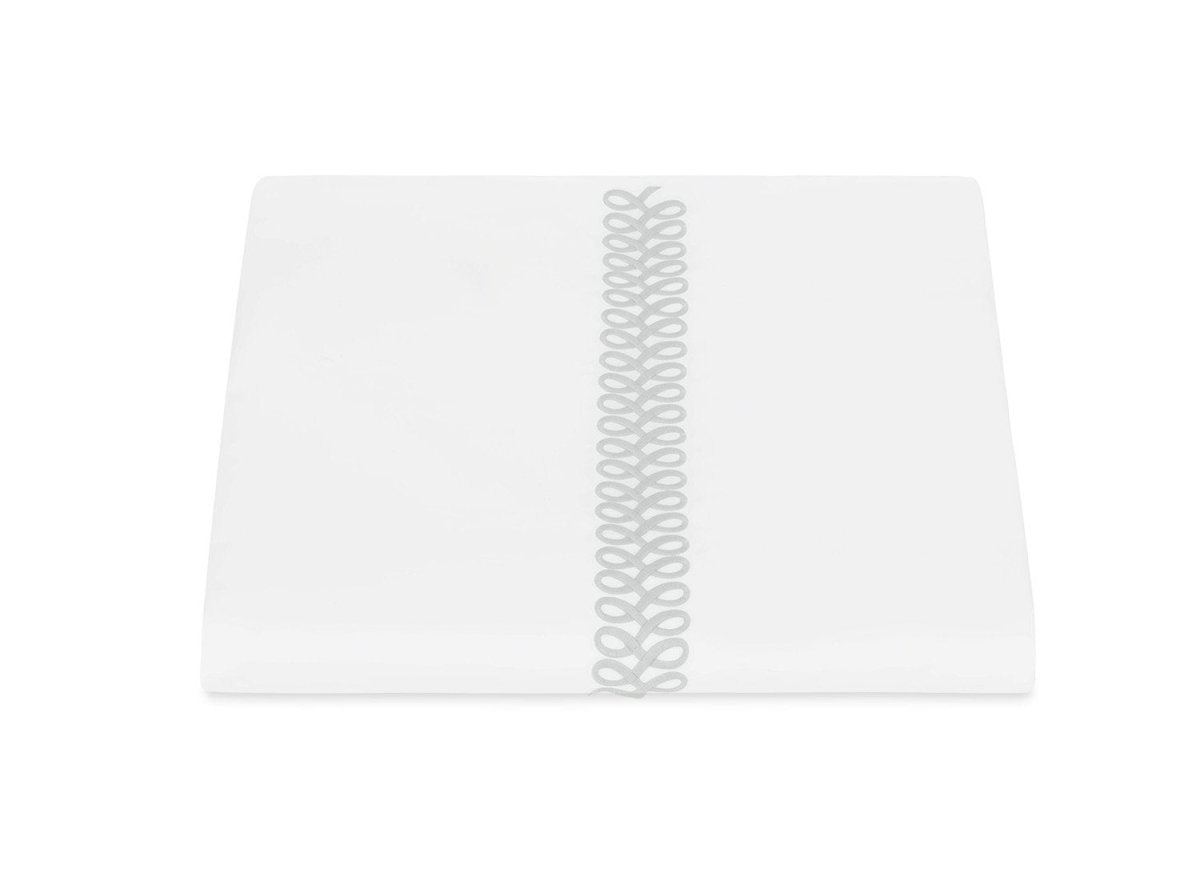 Astor Braid Silver Bedding Matouk Schumacher