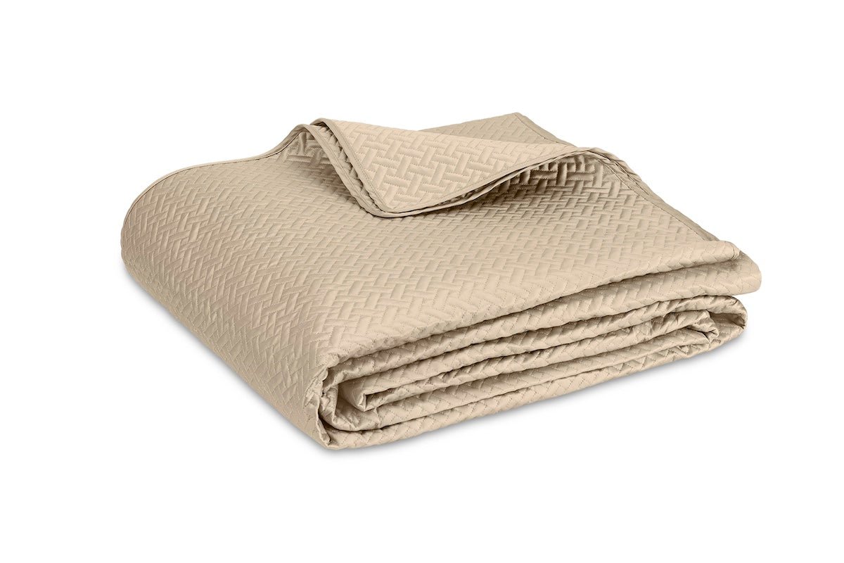 Basketweave Dune Quilt by Matouk