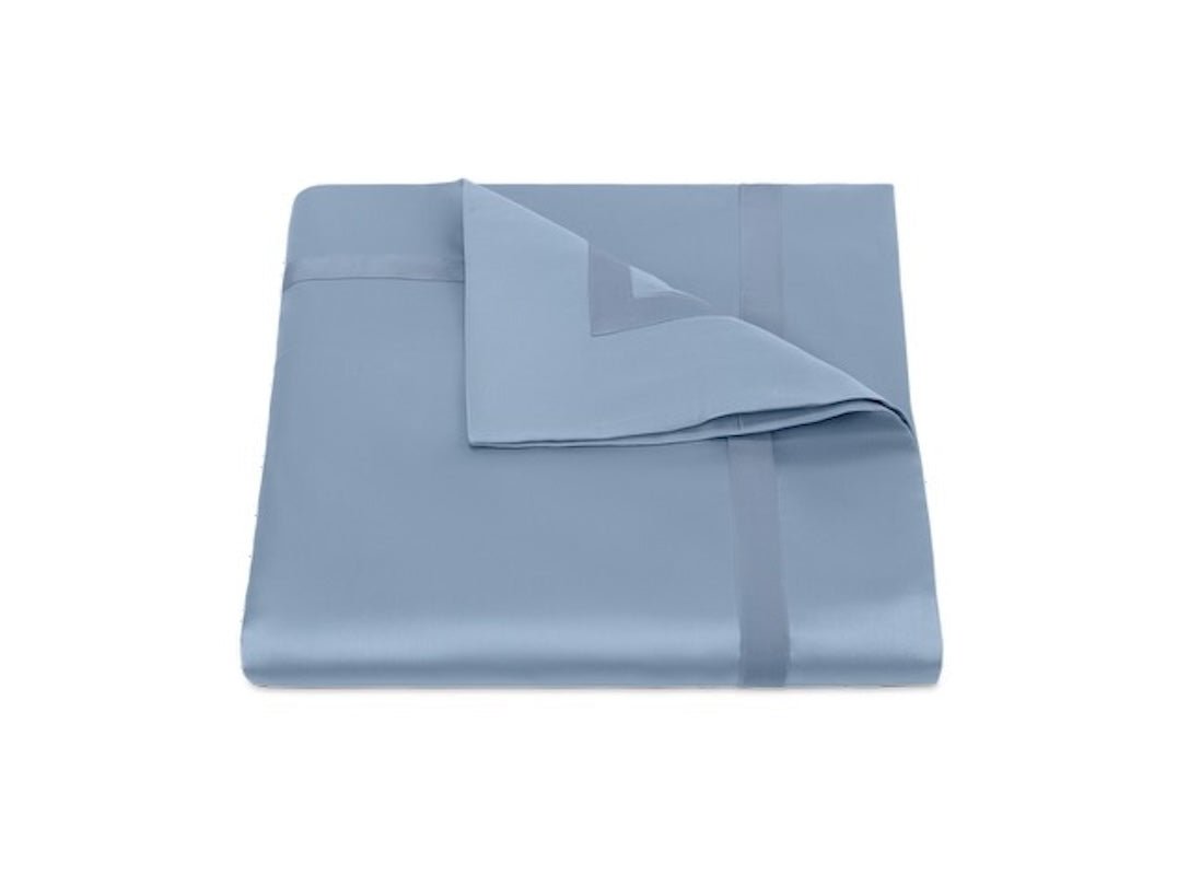 Matouk Nocturne Sateen Bedding in Hazy Blue