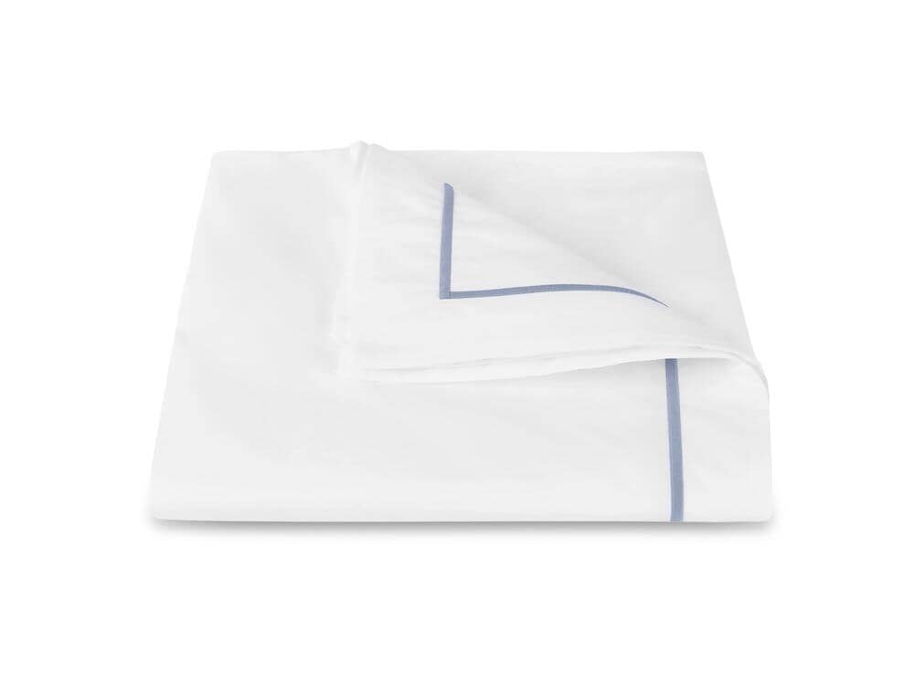 Bergamo Hazy Blue Giza Percale Bedding by Matouk