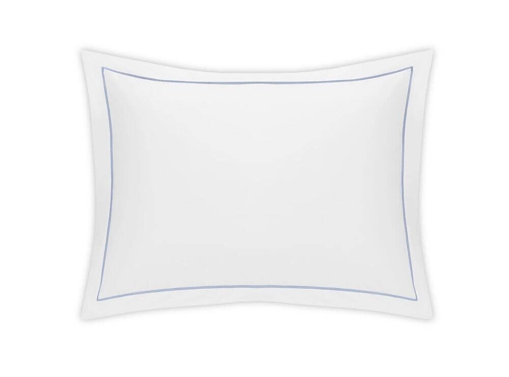 Bergamo Hazy Blue Giza Percale Bedding by Matouk